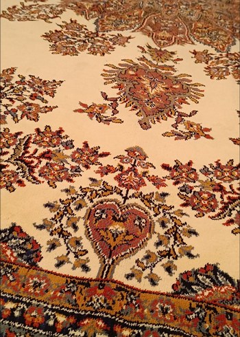 Klasik Desenli Açık Kahverengi Halı - Görsel 2