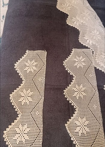 Beyaz Dantel El İşi Örgü Şerit - Görsel 2