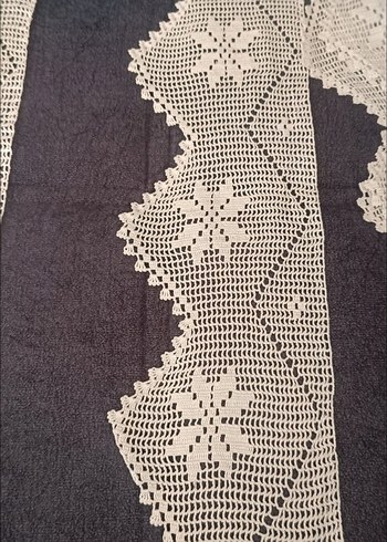 Beyaz Dantel El İşi Örgü Şerit - Görsel 3