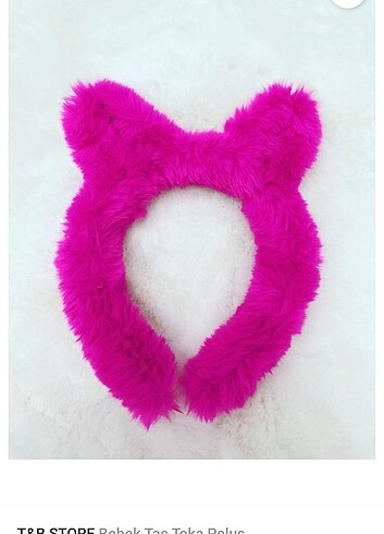  Pembe peluş taç