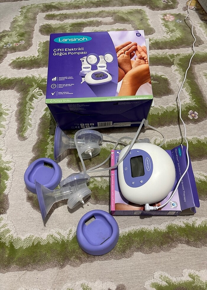Lansinoh çiftli elektrikli göğüs pompası - Görsel 4