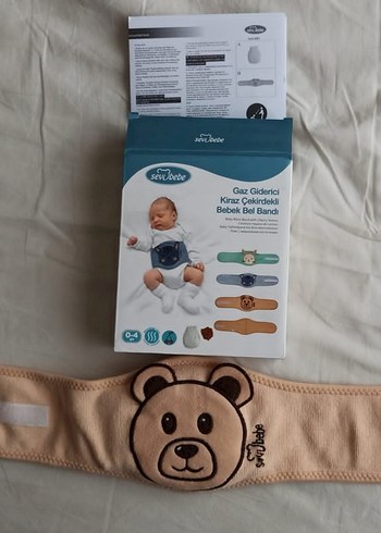 Gri Desenli Babynest, Kafa minderi ve Kolik kemeri - Görsel 4