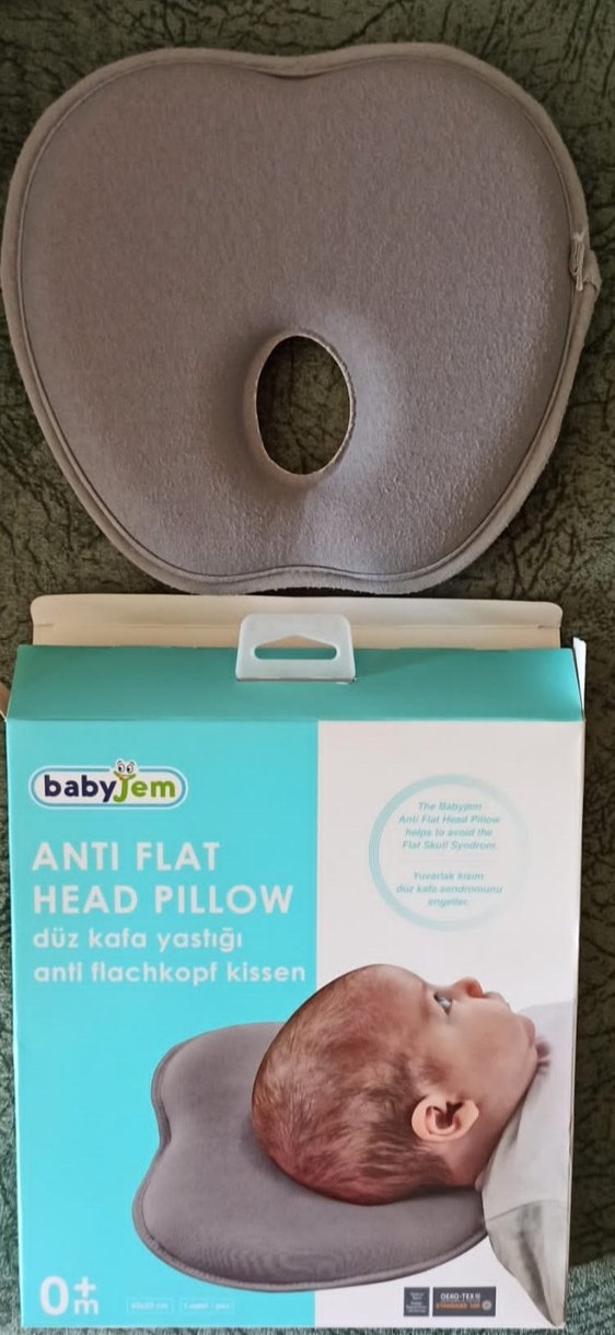 Gri Desenli Babynest, Kafa minderi ve Kolik kemeri - Görsel 2