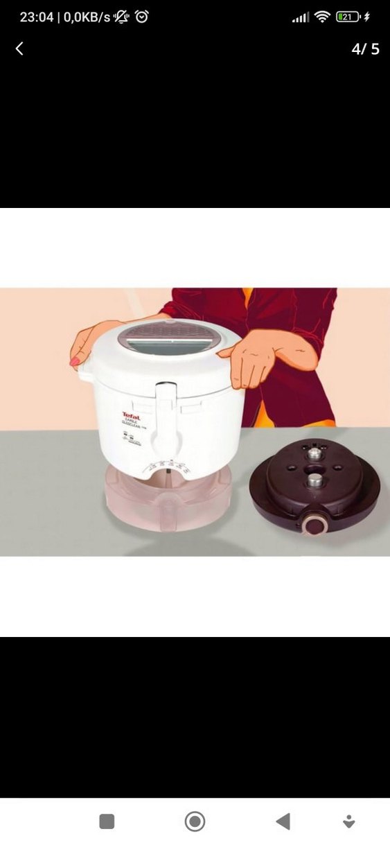 Tefal Snack Oleoclean Beyaz Fritöz - Görsel 2