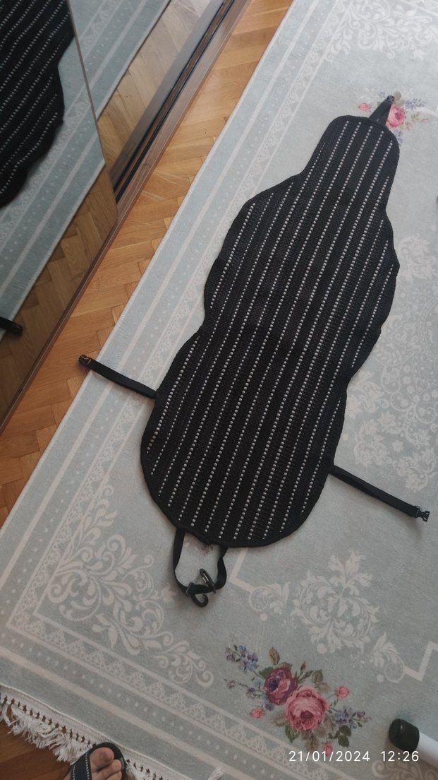 Siyah Kırcilli 2 adet Oto kılıf lı - Görsel 2