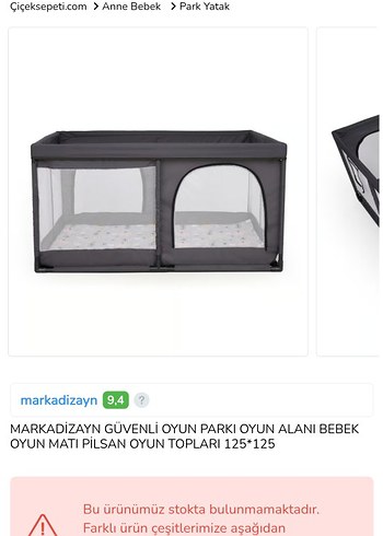 Lacivert Bebek Oyun Parkı 125x125 - Görsel 2