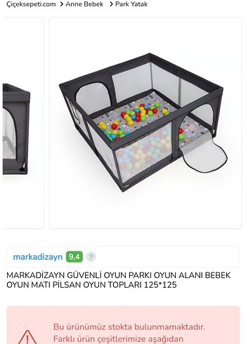 Lacivert Bebek Oyun Parkı 125x125 - Görsel 3