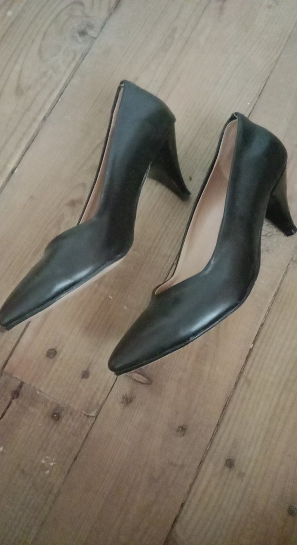 Siyah Klasik Stiletto Topuklu Kadın Ayakkabı - Görsel 2