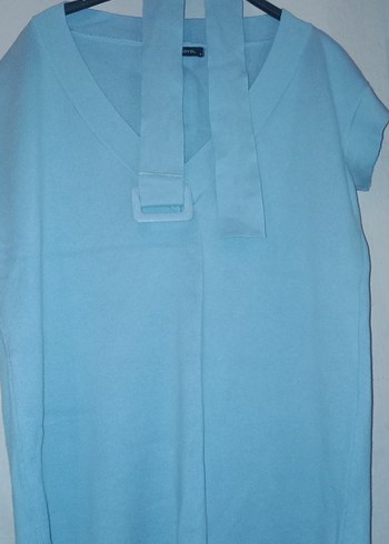 kışlık elbise geniş model  kemerli - Görsel 2