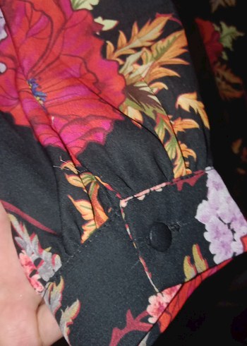 Çiçek Desenli Bohem Midi Elbise - Görsel 4