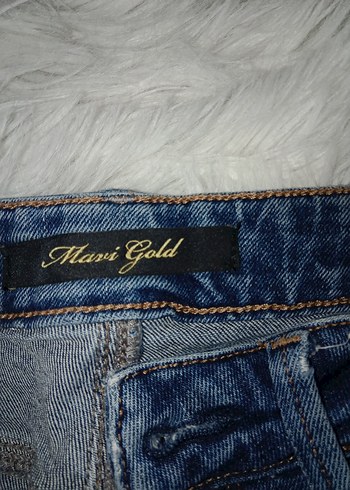 Kadın Gri Kot Pantolon, Regular Fit, Midi Boy - Görsel 3