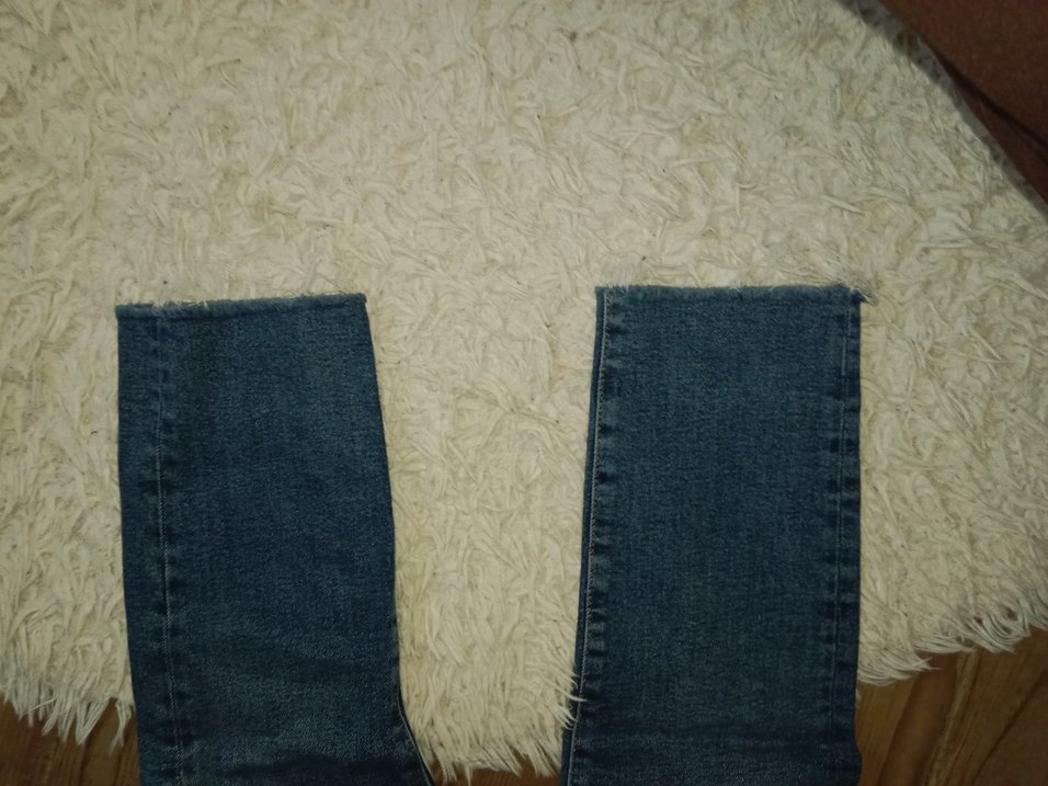 Kadın Gri Kot Pantolon, Regular Fit, Midi Boy - Görsel 5