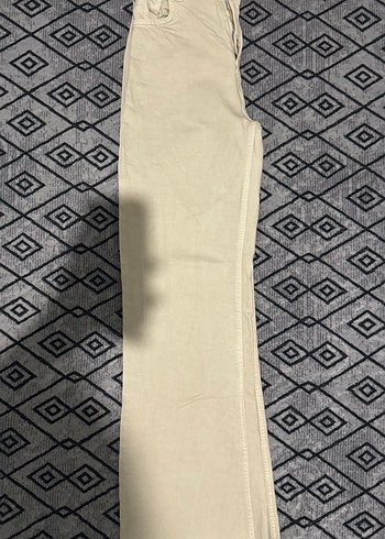 xs Beden Kadın Bej Regular Fit Midi Kot Pantolon