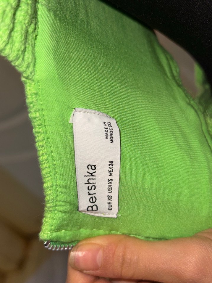 Yeşil Mini Drapeli Kadın Elbise - Görsel 3