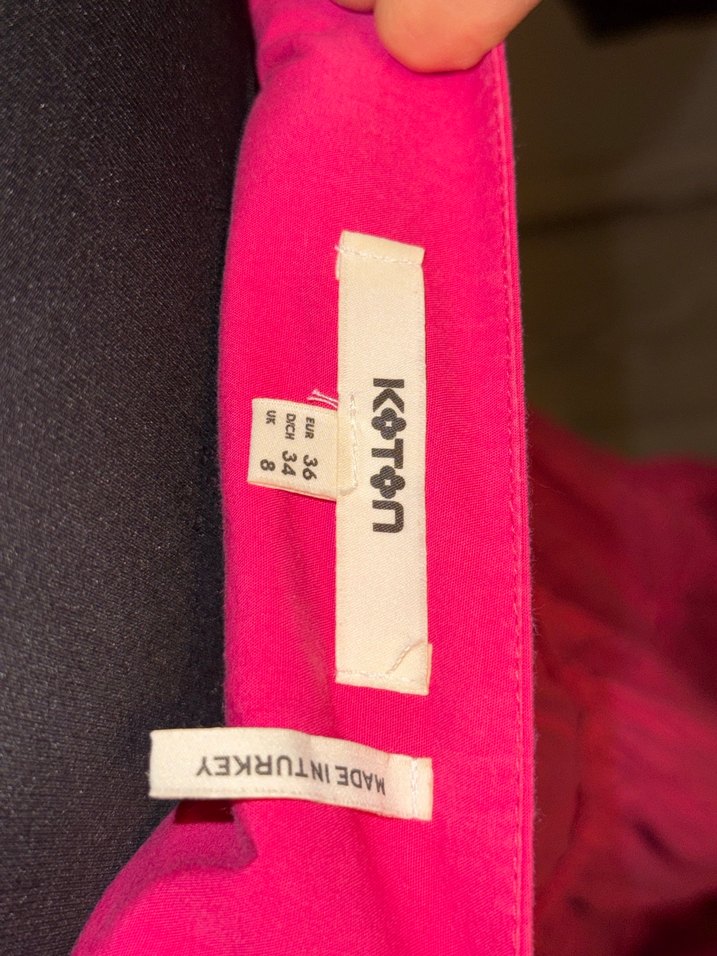 Pembe Uzun Askılı Fırfırlı Bohem Elbise - Görsel 3