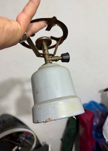 Arçelik Bej ve gri taşınabilir kamp ocağı