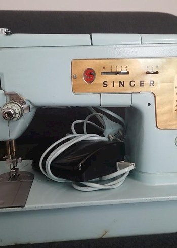 Beden Renk Singer Dikiş Makinesi Çantalı antika