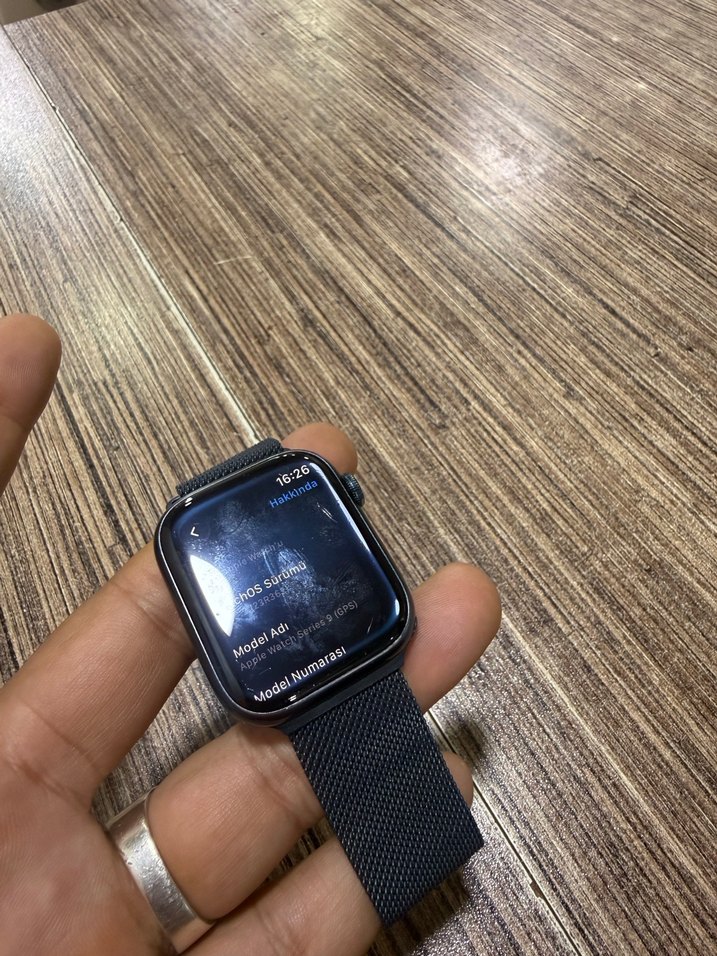 Apple Watch Series 9 GPS 45 mm gece mavisi TR cihazı - Görsel 3