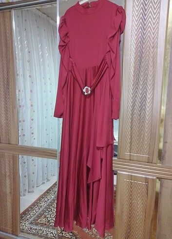 Bordo elbise