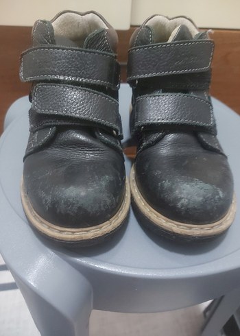 Erkek Çocuk Gri Deri Tokalı Bot - Görsel 3