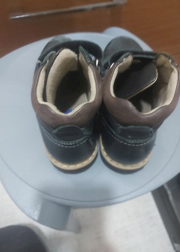 Erkek Çocuk Gri Deri Tokalı Bot - Görsel 2