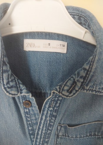 Erkek Çocuk Mavi Denim Gömlek - Görsel 3