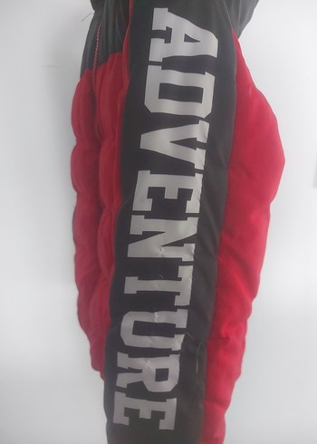 Erkek Çocuk Kırmızı siyah Fermuarlı Mont - Görsel 3