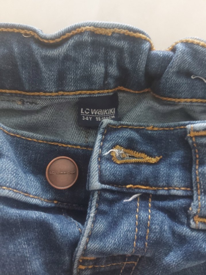 Erkek Çocuk Mavi Denim Pantolon - Görsel 3