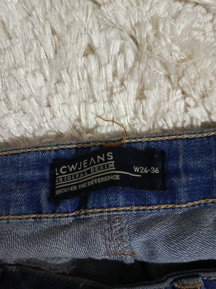Kadın Mavi Denim Yırtık Rahat Kot Pantolon - Görsel 3
