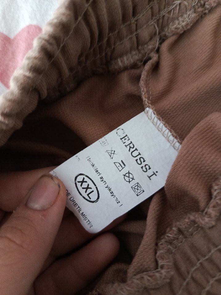 Pastel Kahverengi Rahat Şort - Görsel 3