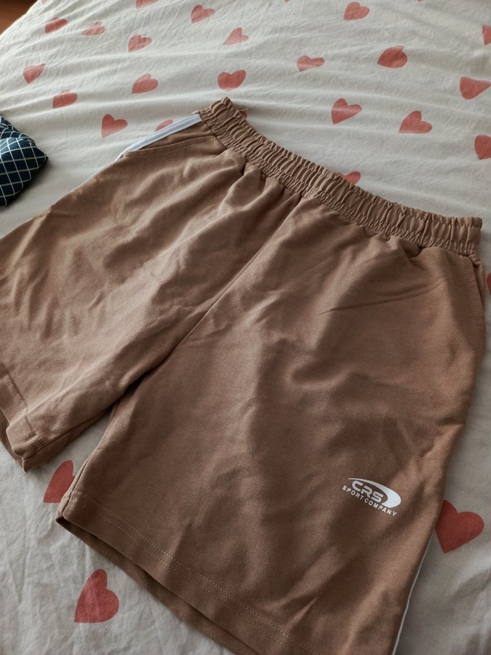 Pastel Kahverengi Rahat Şort - Görsel 2