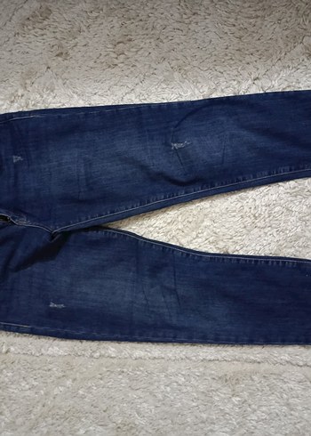 Kadın Lacivert Midi Denim Pantolon - Görsel 2