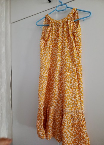 Sarı Midi elbise - Görsel 3