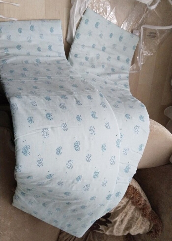 Beşik koruyucu yanliklar su yeşili  - Görsel 4