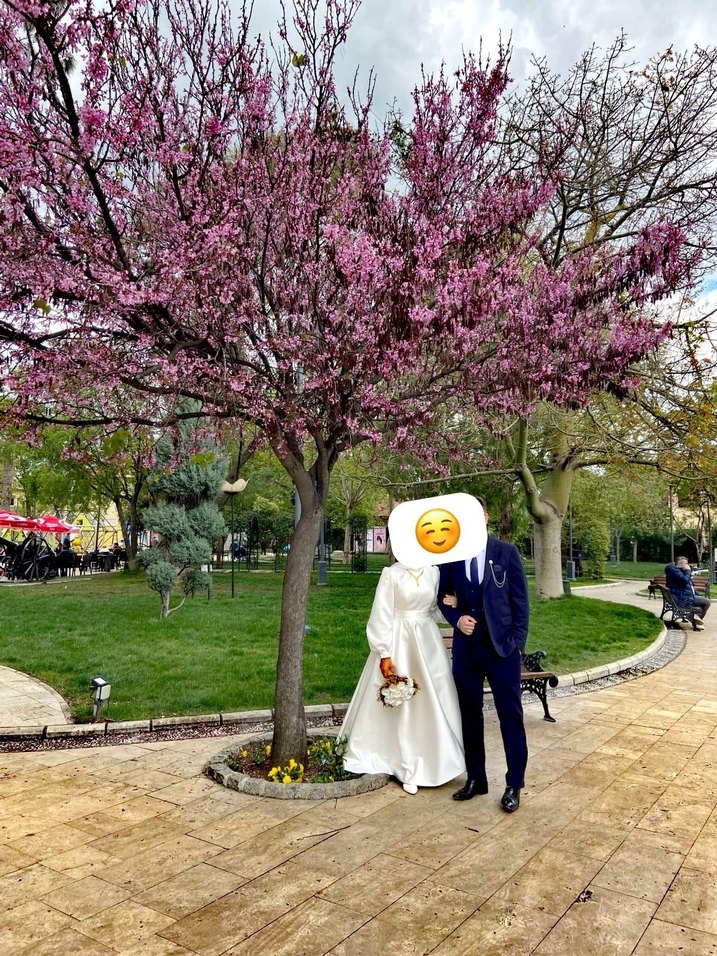 Drapeli Beyaz Kadın Abiye - Modern Klasik - Görsel 4