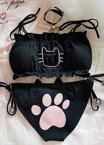 Neko Kedi Kız Fantezi Kostümü - Görsel 2