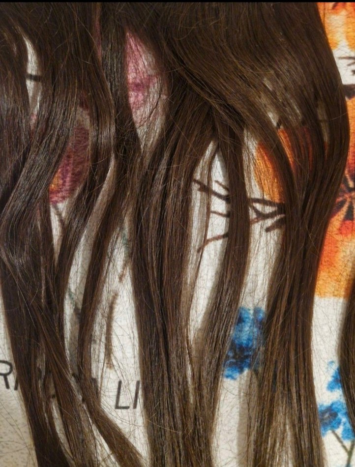 gerçek saç doğal saç postiş çıtçıt saç - Görsel 2