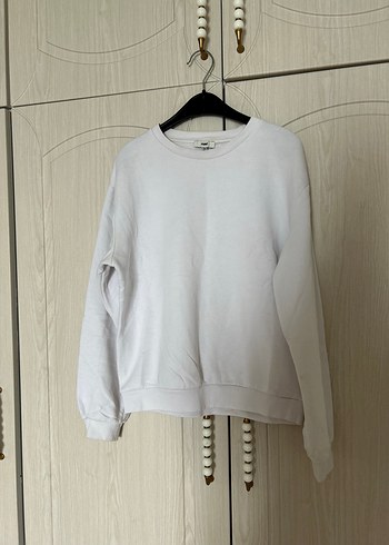 Mavi Beyaz Basic Kadın Sweatshirt