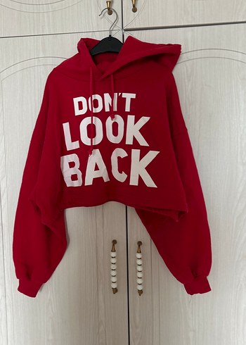 Trendyol & Milla Rahat Kesim Kırmızı Kapüşonlu Sweatshirt