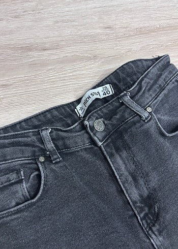 Diğer Gri Kadın Denim Normal Kesim Jean