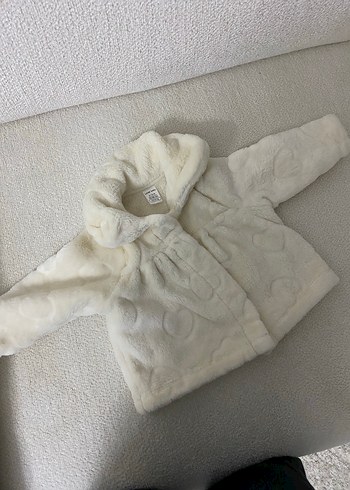 LCW Baby kız Bebek Beyaz mont - Görsel 2