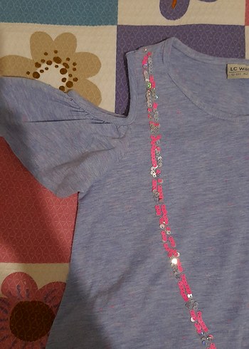 çocuk fırfırlı penye elbise - Görsel 7