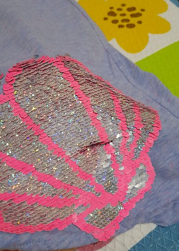 çocuk fırfırlı penye elbise - Görsel 2