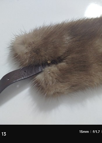 Gerçek vizon kürk yakalik - Görsel 10