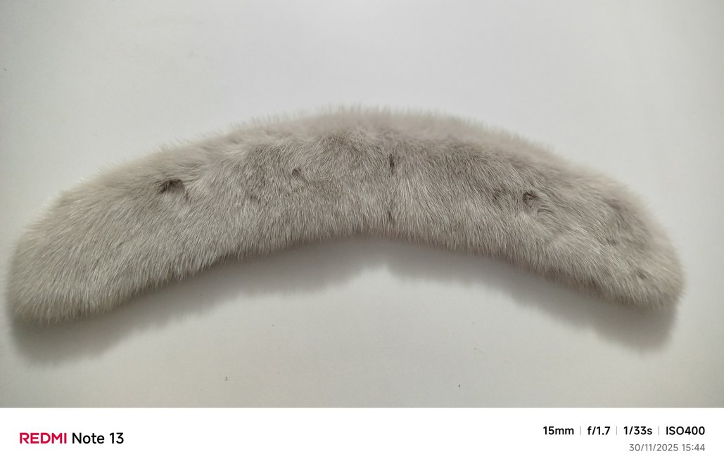 Gerçek vizon kürk yakalik - Görsel 3