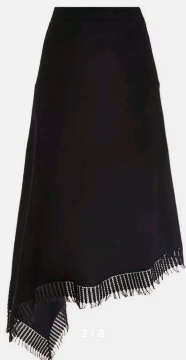 Rolant mouret Orjınal.Sıyah asımetrık etek - Görsel 2