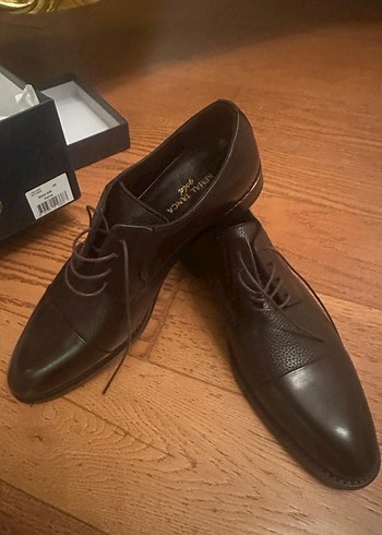 Kahverengi Deri Erkek Klasik Ayakkabı - Görsel 5