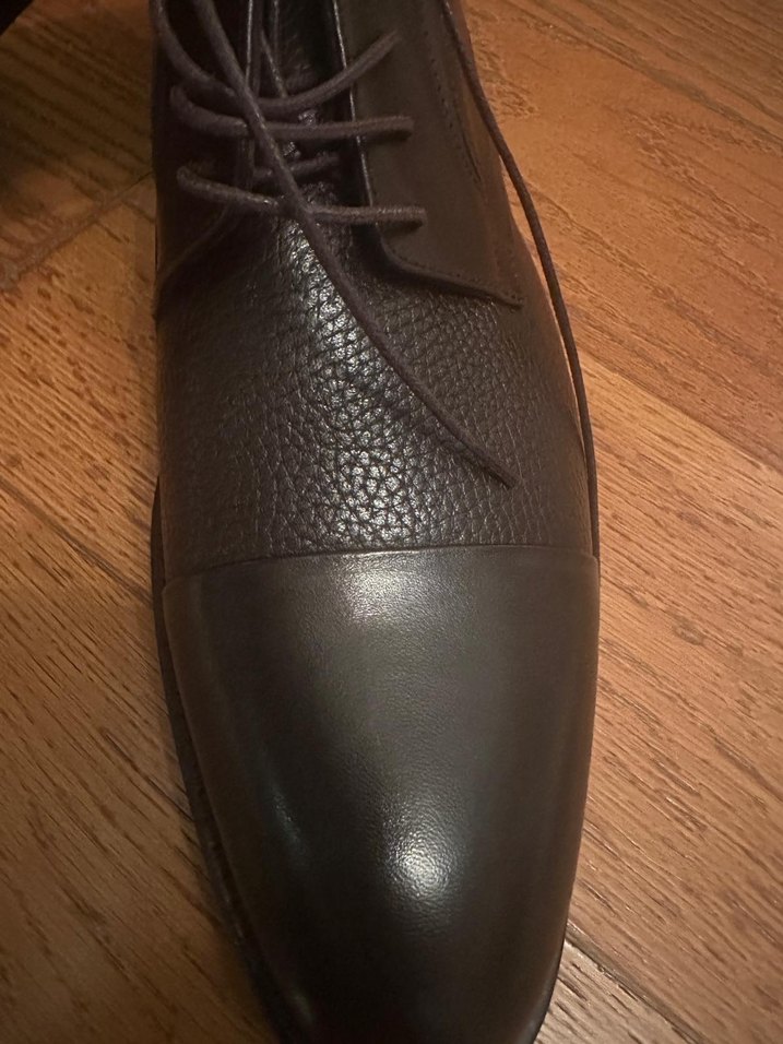 Kahverengi Deri Erkek Klasik Ayakkabı - Görsel 4