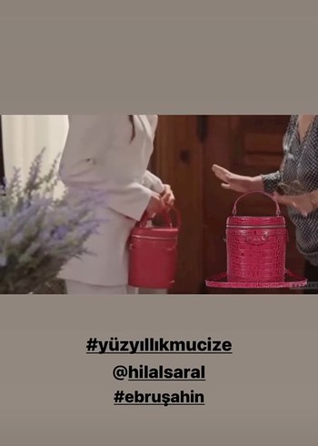 Kırmızı Deri Yılan Desenli Fermuarlı Kadın Çanta - Görsel 7