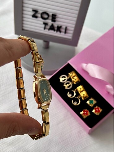  Beden NOMİ SAAT + CHARM SET